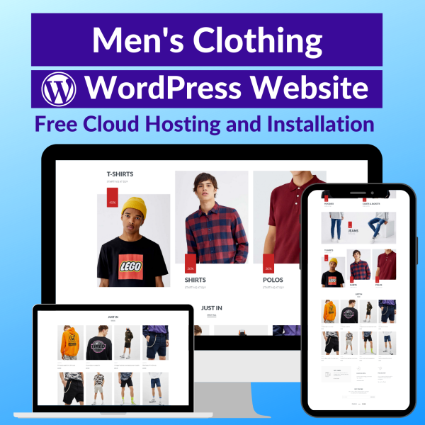 Mens Clothing Store Website Template